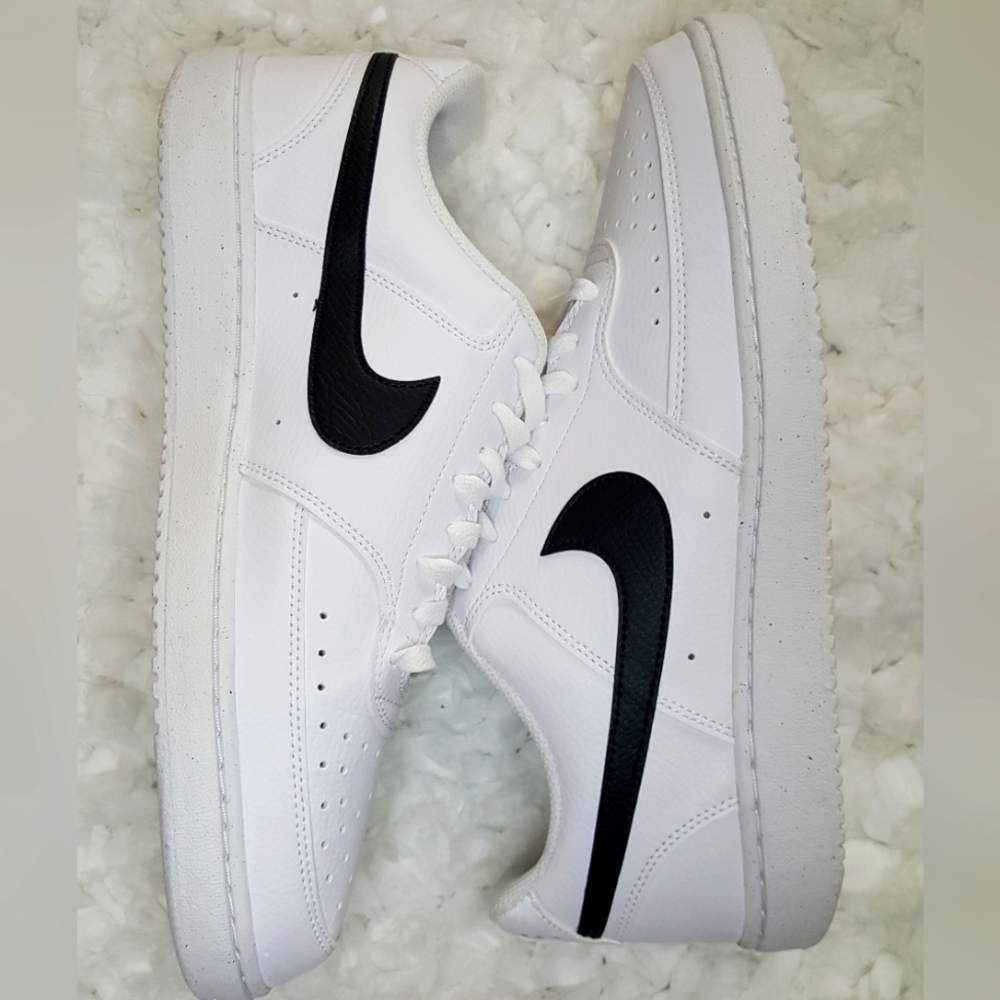Nike Court Vision Low Nature Sneaker DH2987-101 White/Black US Men's 12
